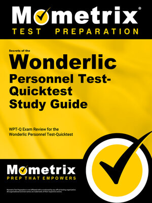 cover image of Secrets of the Wonderlic Personnel Test-Quicktest Study Guide
